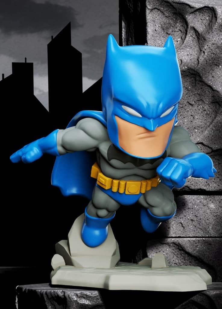 Batman Clássico Chibi — cenário Gotham