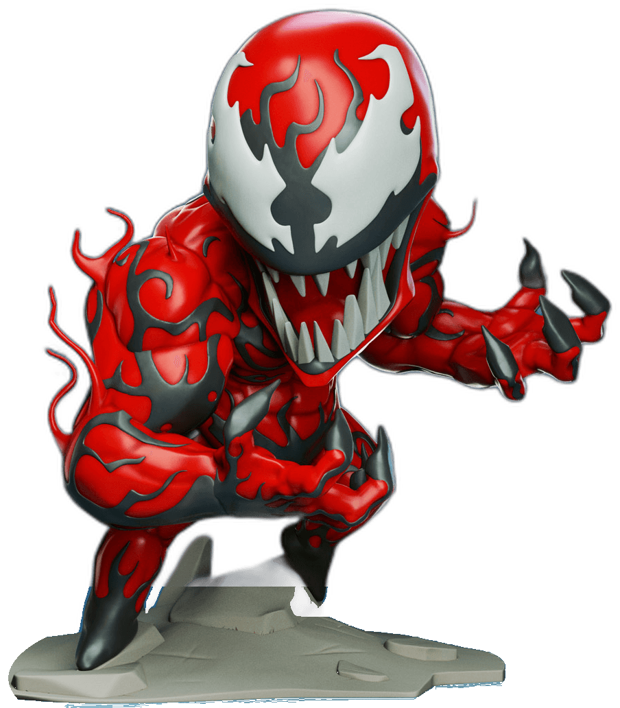 Carnage Chibi — figurine impressa em 3D