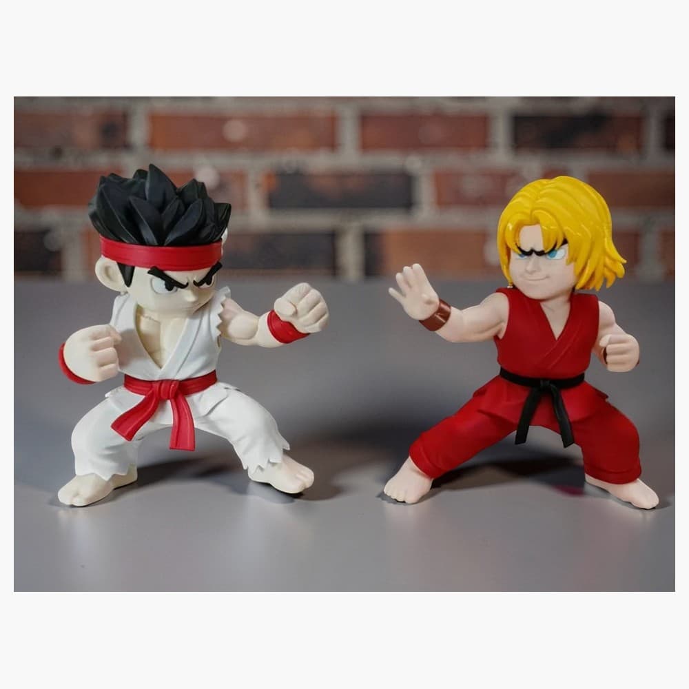 Kit Chibi Ryu e Ken — tijolo