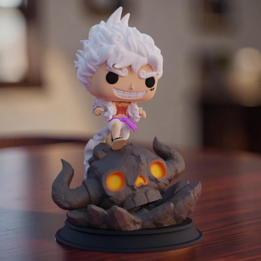 Luffy Gear 5 Chibi — foto lifestyle