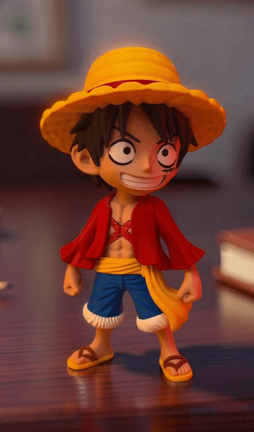 Luffy Kid Chibi — cena de mesa