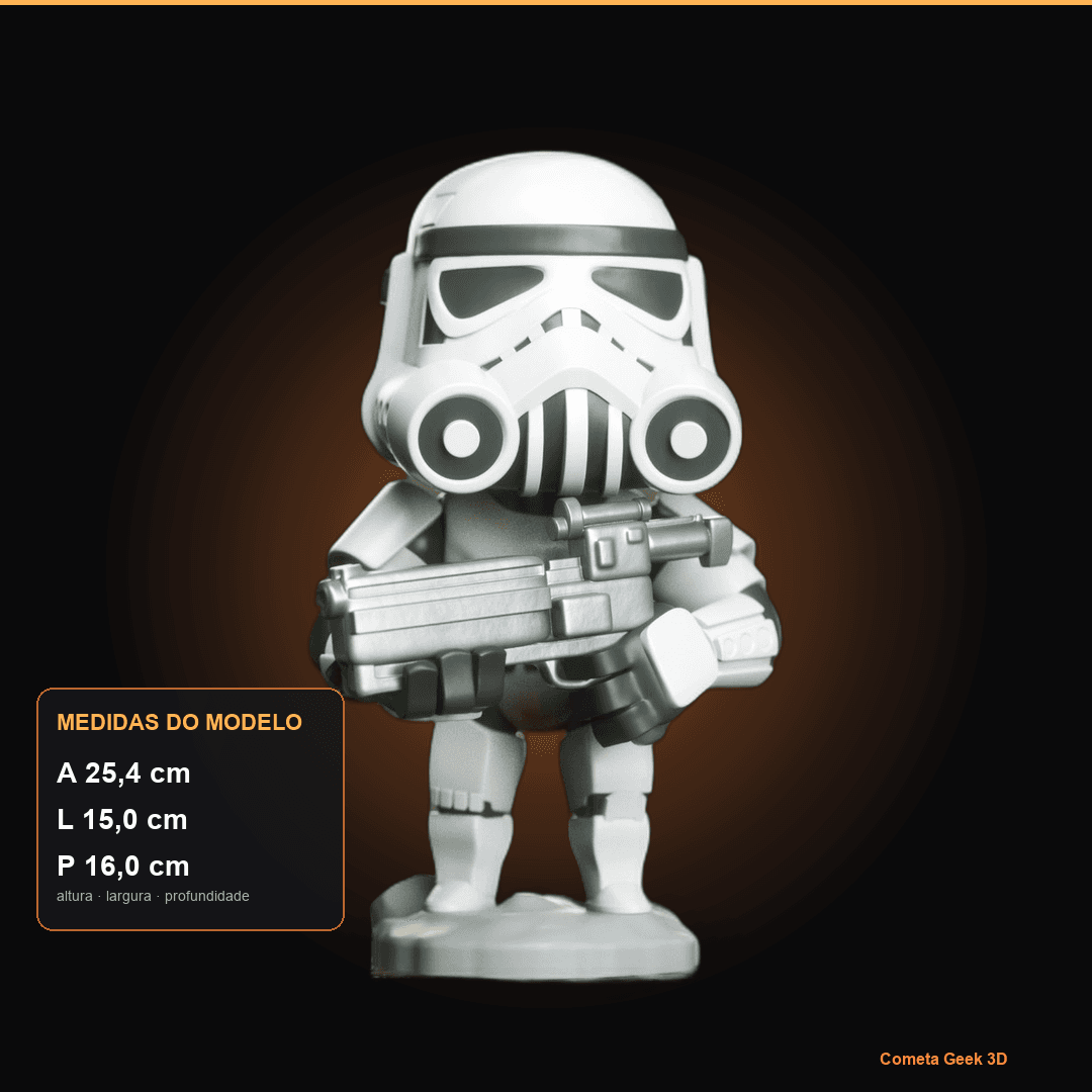 Medidas do Stormtrooper Chibi