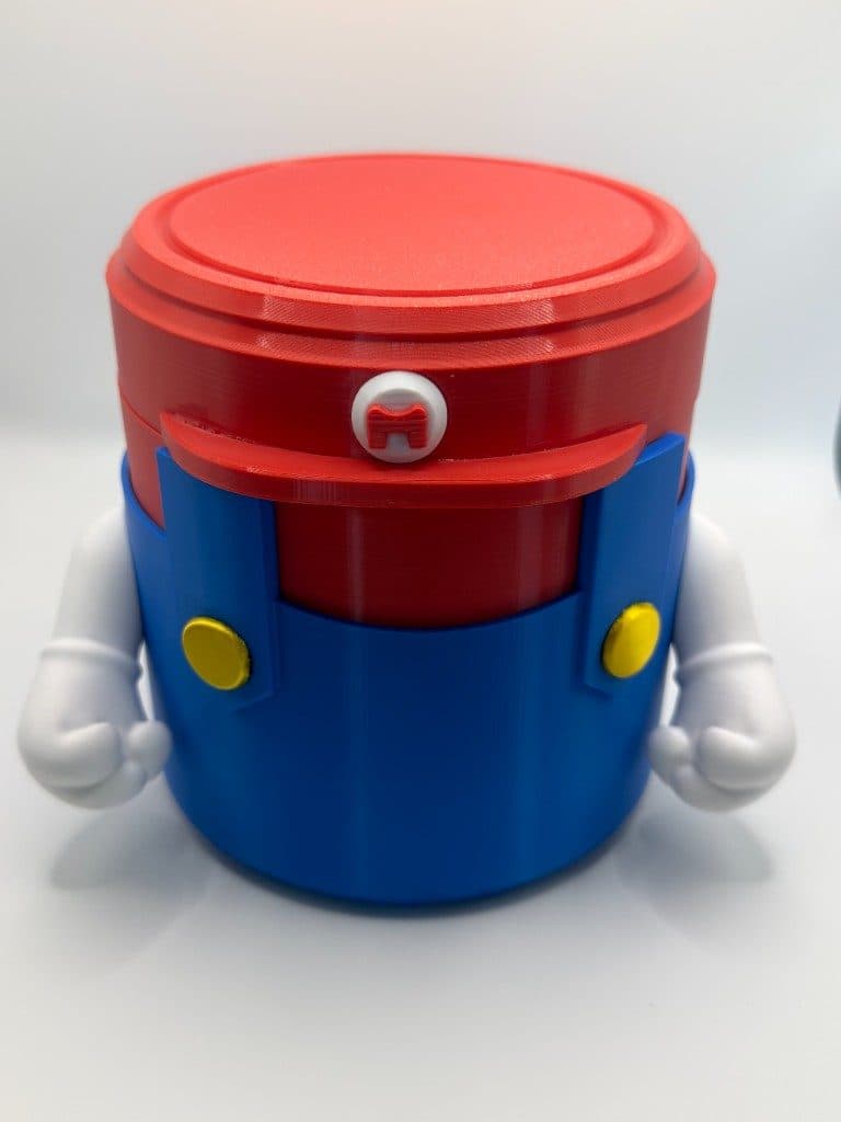 Porta-objetos Super Mario — com tampa